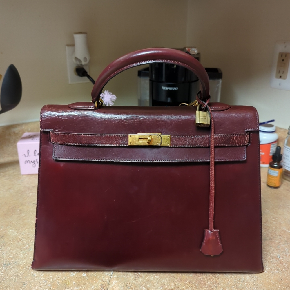 Vintage Hermes Kelly 35 cm